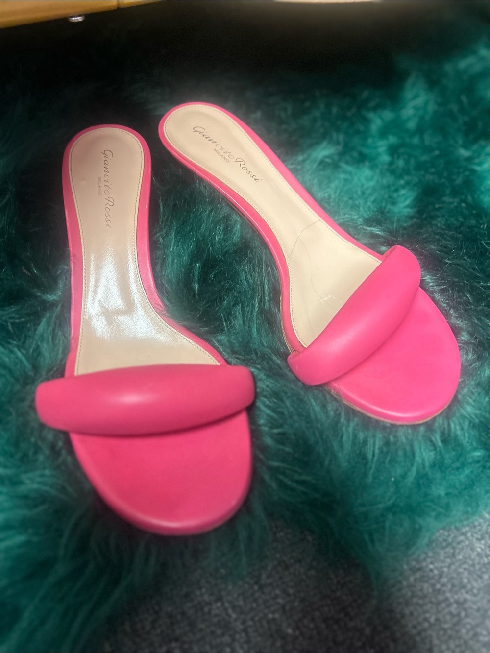 Gianvito Rossi Pink Slide Sandals size 40